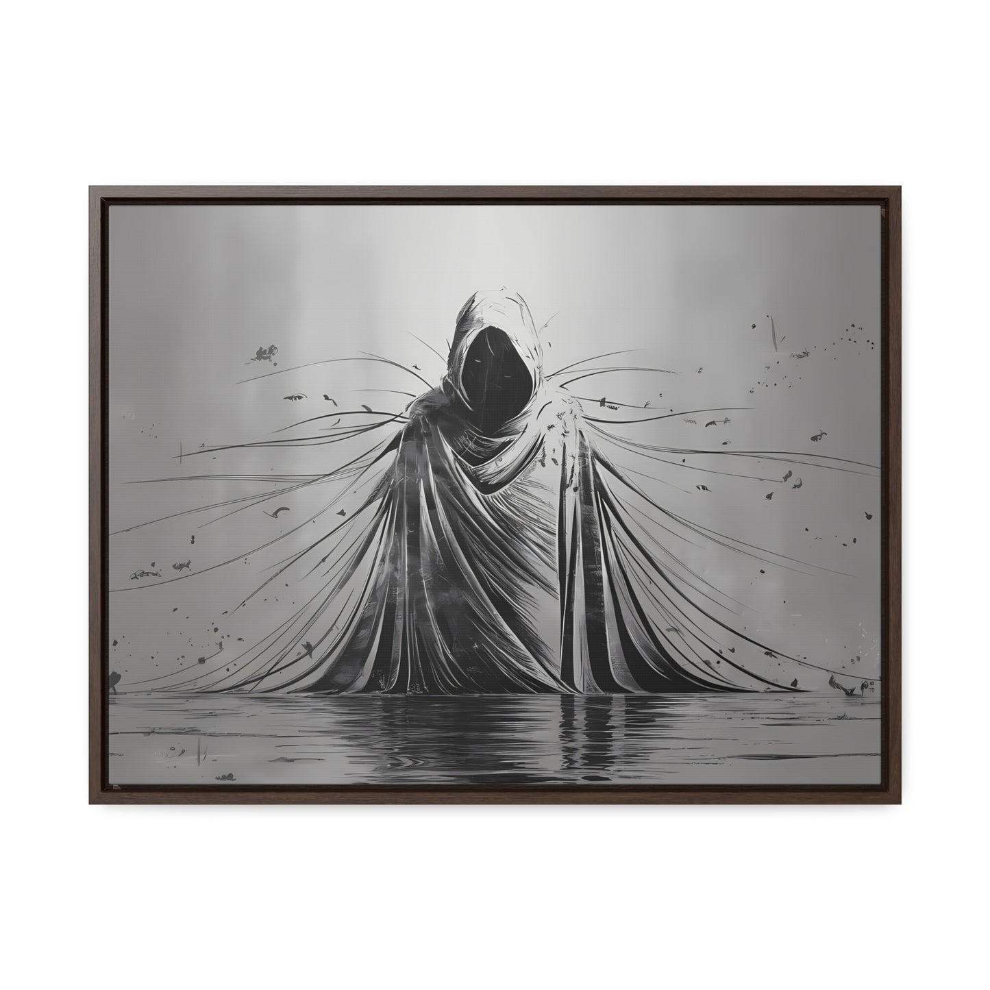 Ethereal Sentinel of the Abyss - Gallery Canvas Wraps, Horizontal Frame