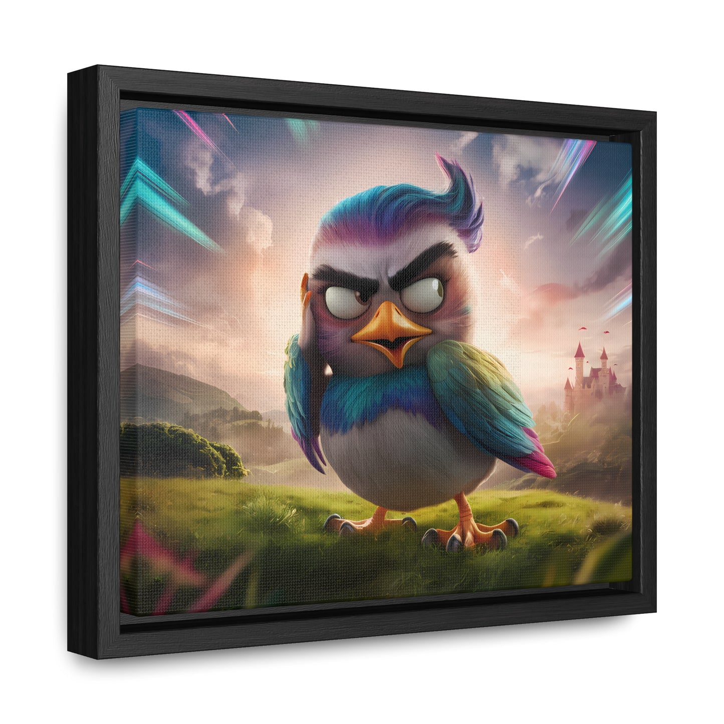 Feathered Fury: The Guardian of the Sky - Gallery Canvas Wraps, Horizontal Frame