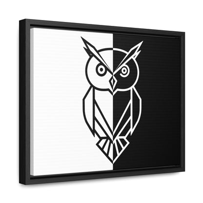 Duality of the Owl - Gallery Canvas Wraps, Horizontal Frame