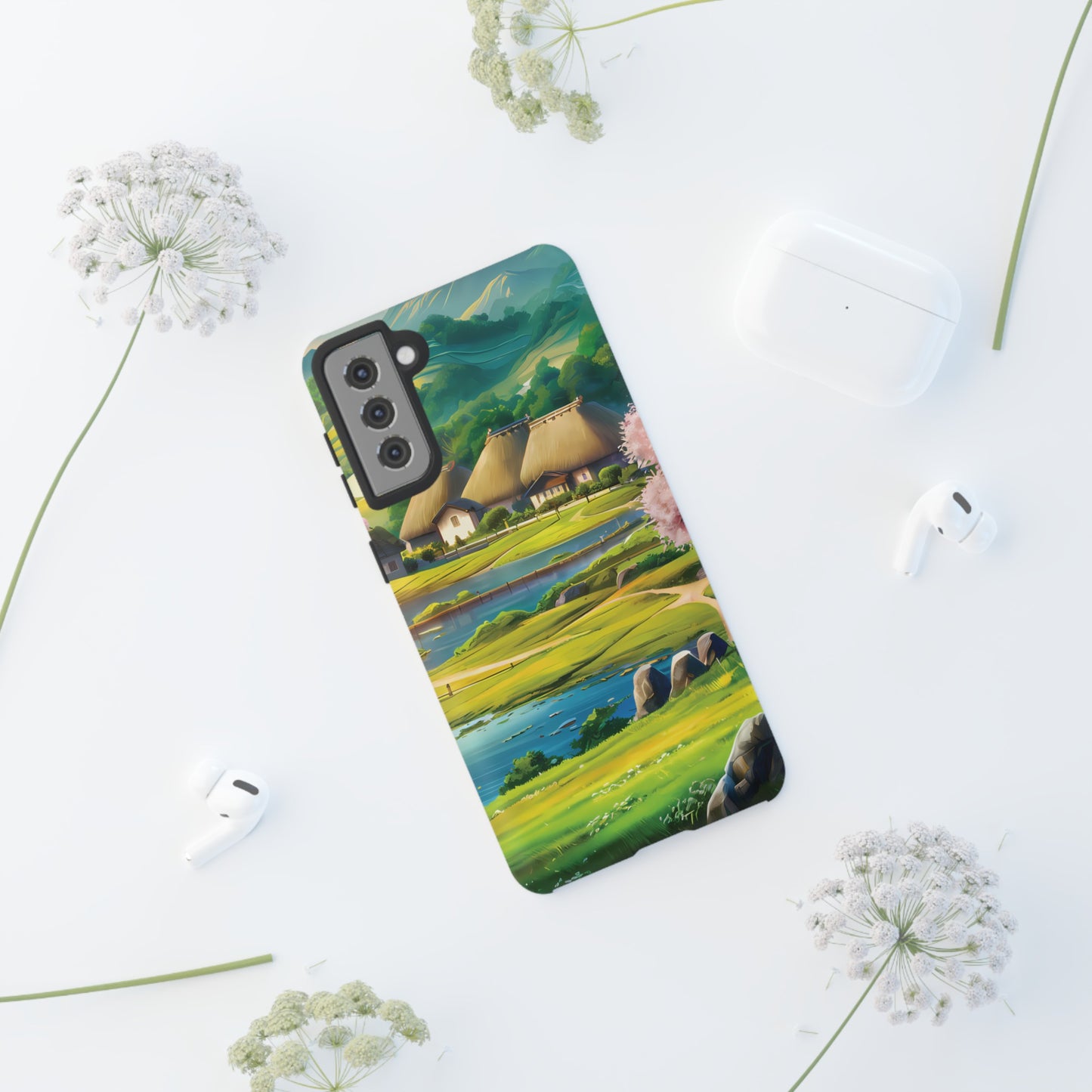 Idyllic Anime Village - Smartphone Tough Cases