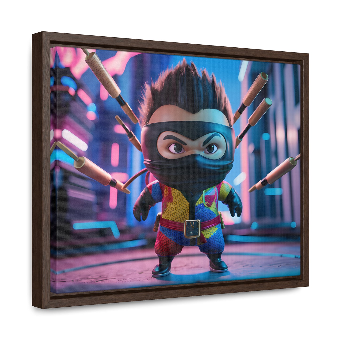 Ninja Toy Showdown - Gallery Canvas Wraps, Horizontal Frame