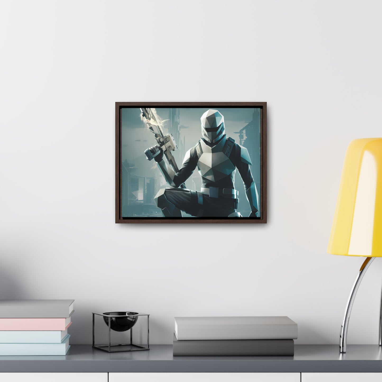 Guardian of the Futuristic Citadel - Gallery Canvas Wraps, Horizontal Frame