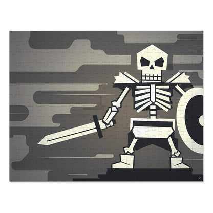 Skeleton Warrior in the Fog - Jigsaw Puzzle (30, 110, 252, 500,1000-Piece)