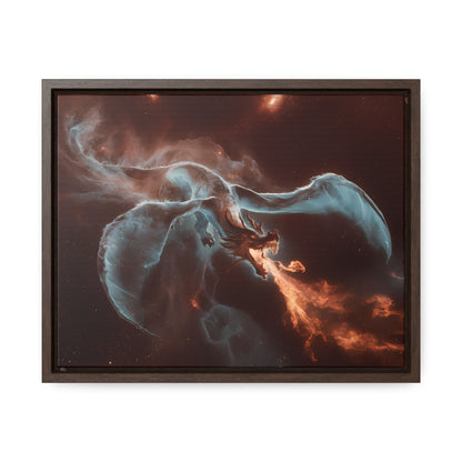 Celestial Inferno Dragon - Gallery Canvas Wraps, Horizontal Frame