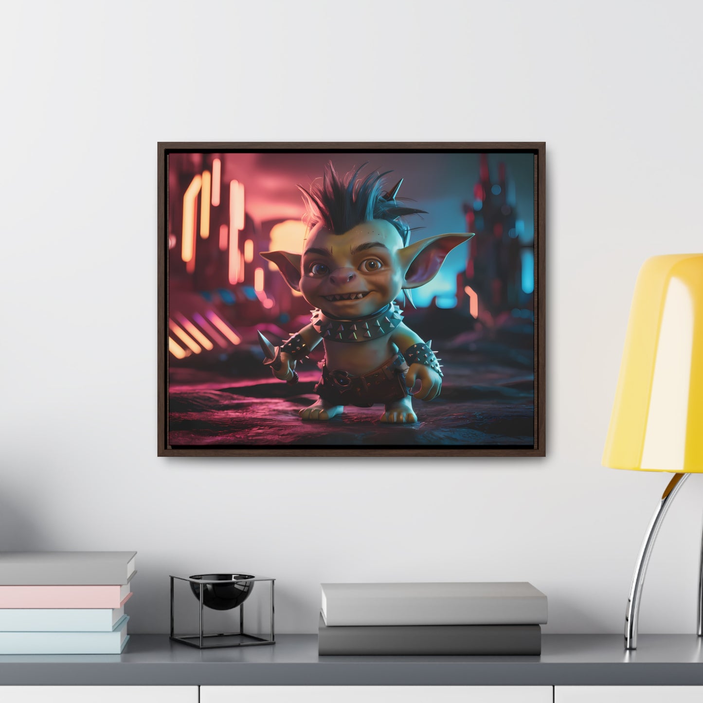 Goblin of the Neon Wastelands - Gallery Canvas Wraps, Horizontal Frame