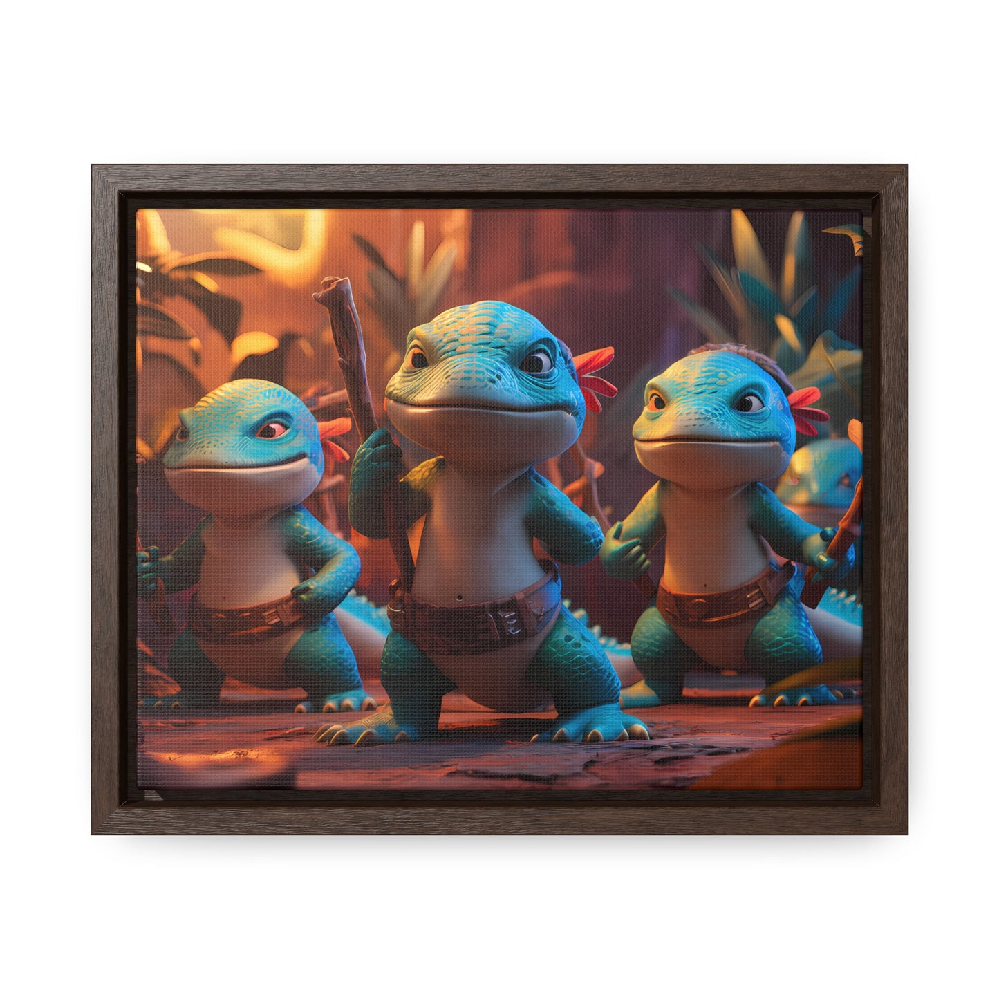 Guardians of the Jungle Tribe - Gallery Canvas Wraps, Horizontal Frame