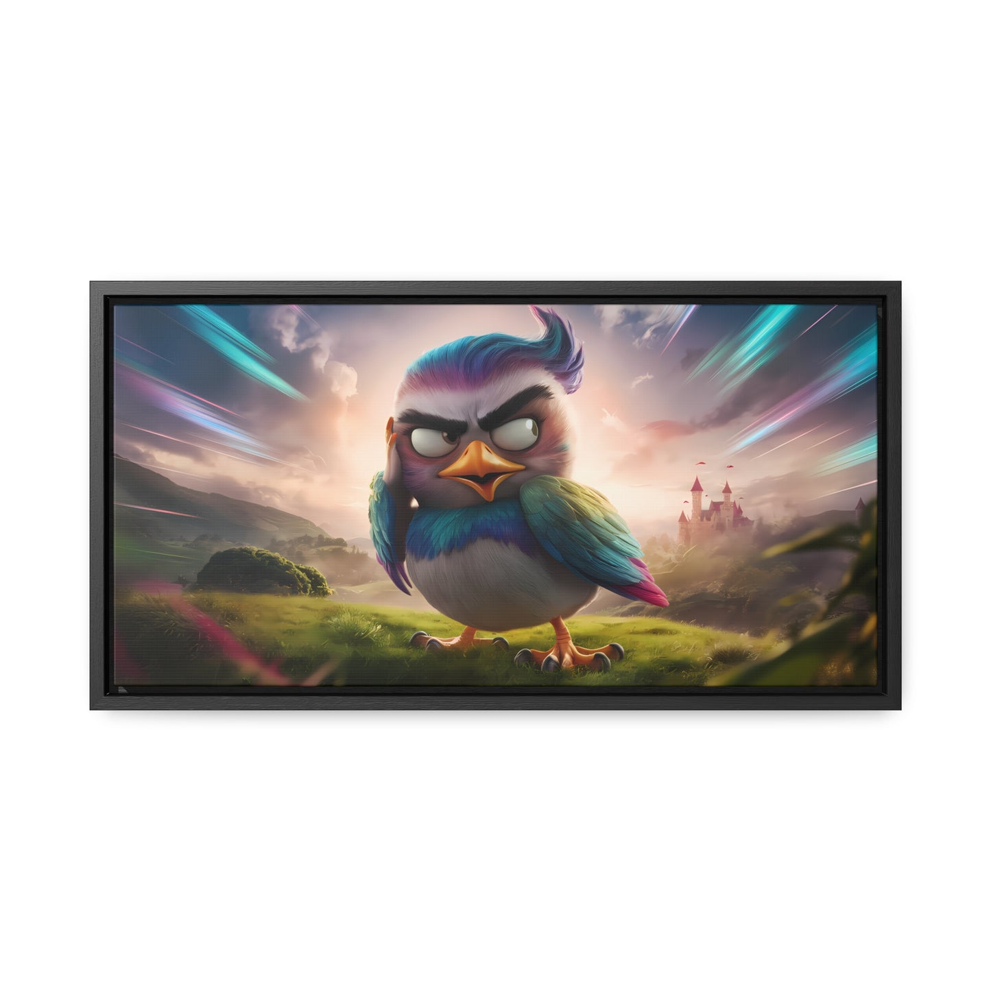 Feathered Fury: The Guardian of the Sky - Gallery Canvas Wraps, Horizontal Frame