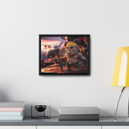 Goblin Warlord at Sunset - Gallery Canvas Wraps, Horizontal Frame