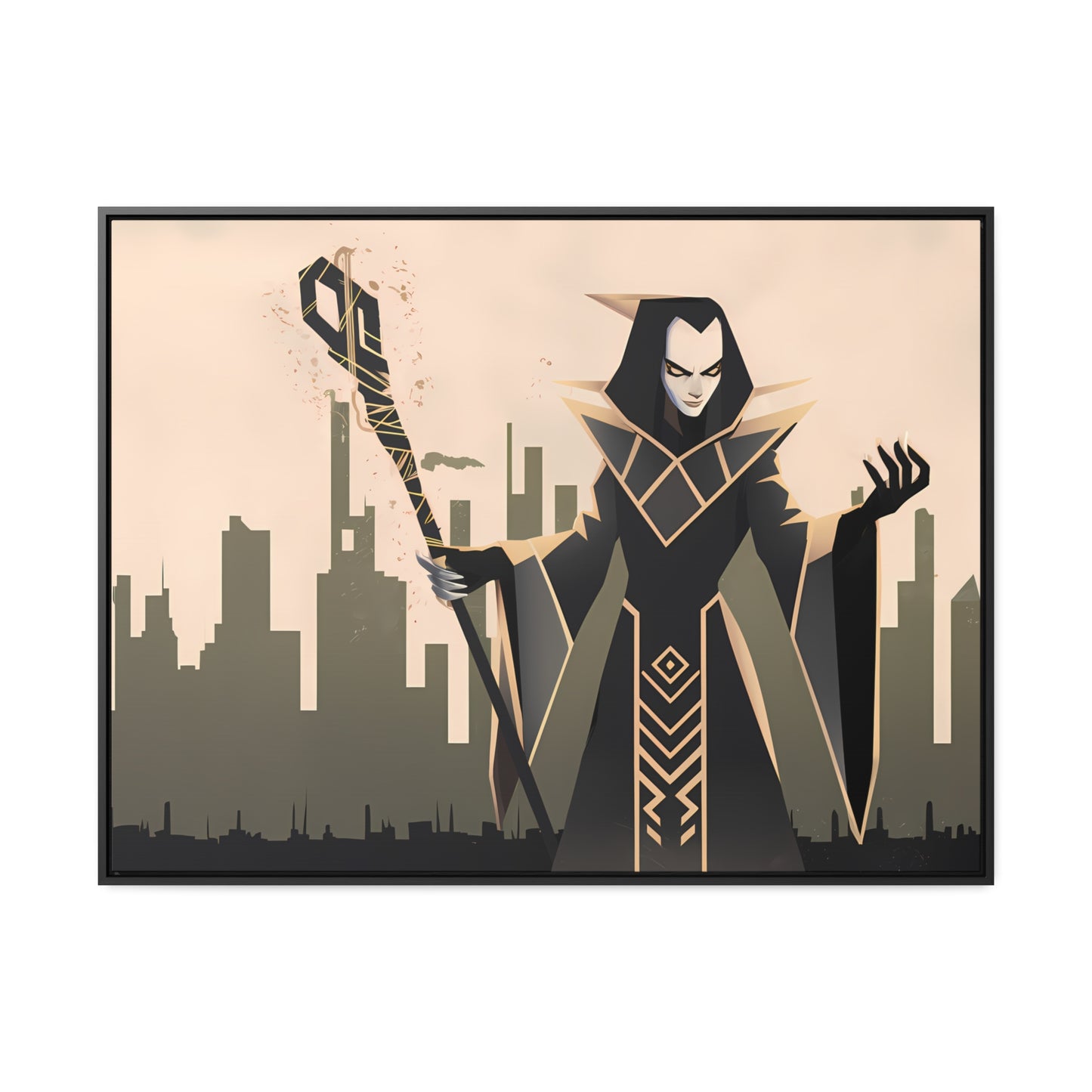 Shadow Sovereign of the Forsaken City - Gallery Canvas Wraps, Horizontal Frame