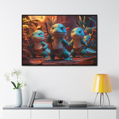 Guardians of the Jungle Tribe - Gallery Canvas Wraps, Horizontal Frame