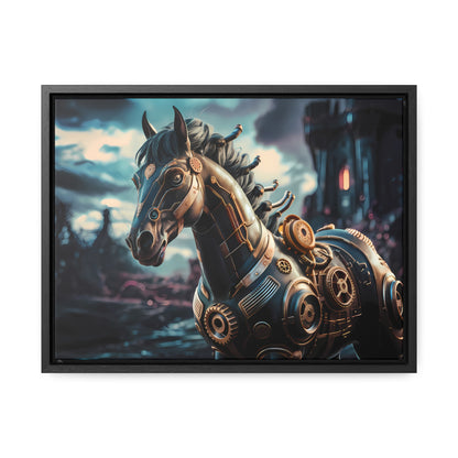 The Mechanical Steed of Dystopia - Gallery Canvas Wraps, Horizontal Frame