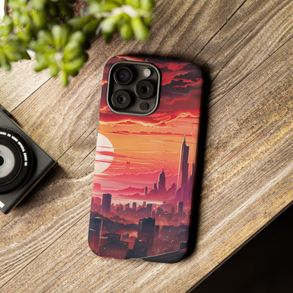 Anime City at Dawn - Smartphone Tough Cases