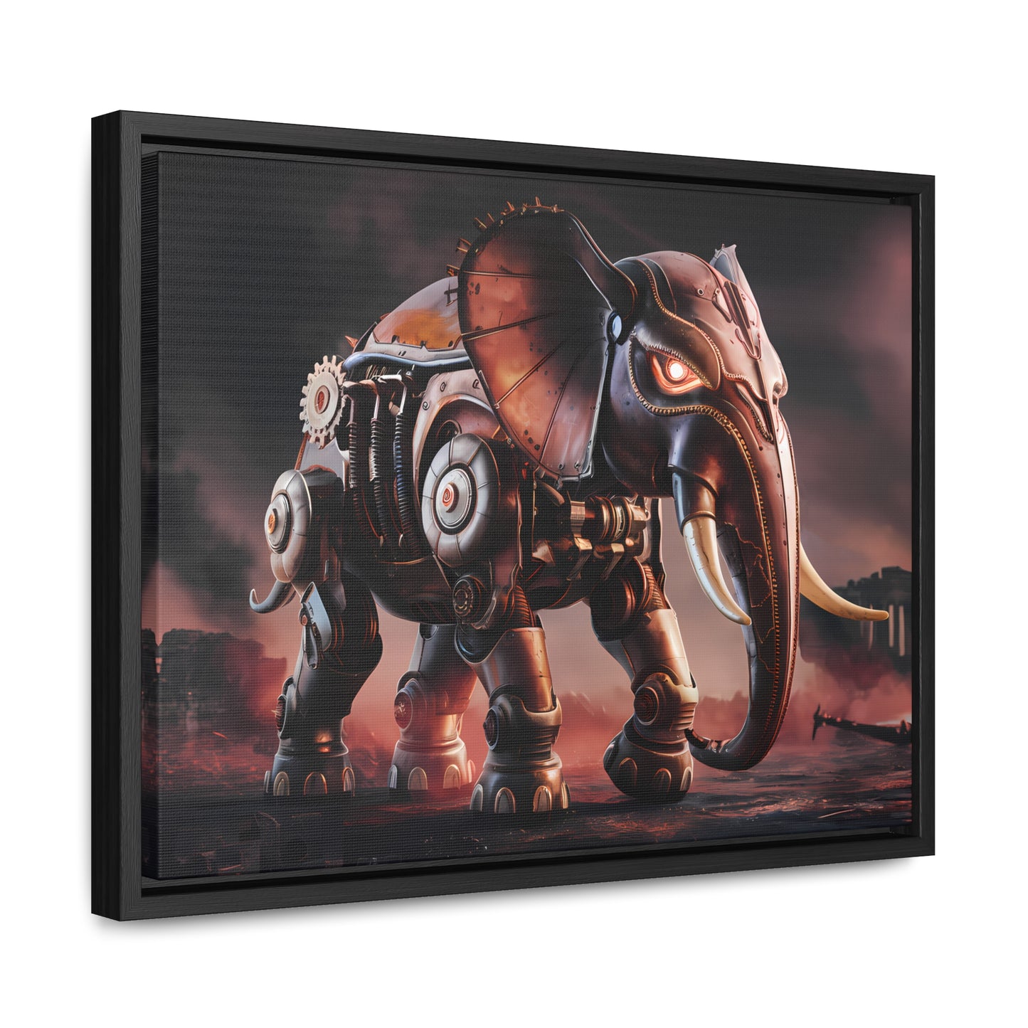 "Mechanized Titan of the Wasteland" - Gallery Canvas Wraps, Horizontal Frame