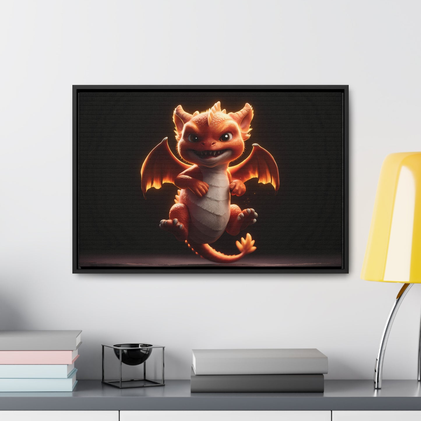 Fiery Mischief - Gallery Canvas Wraps, Horizontal Frame