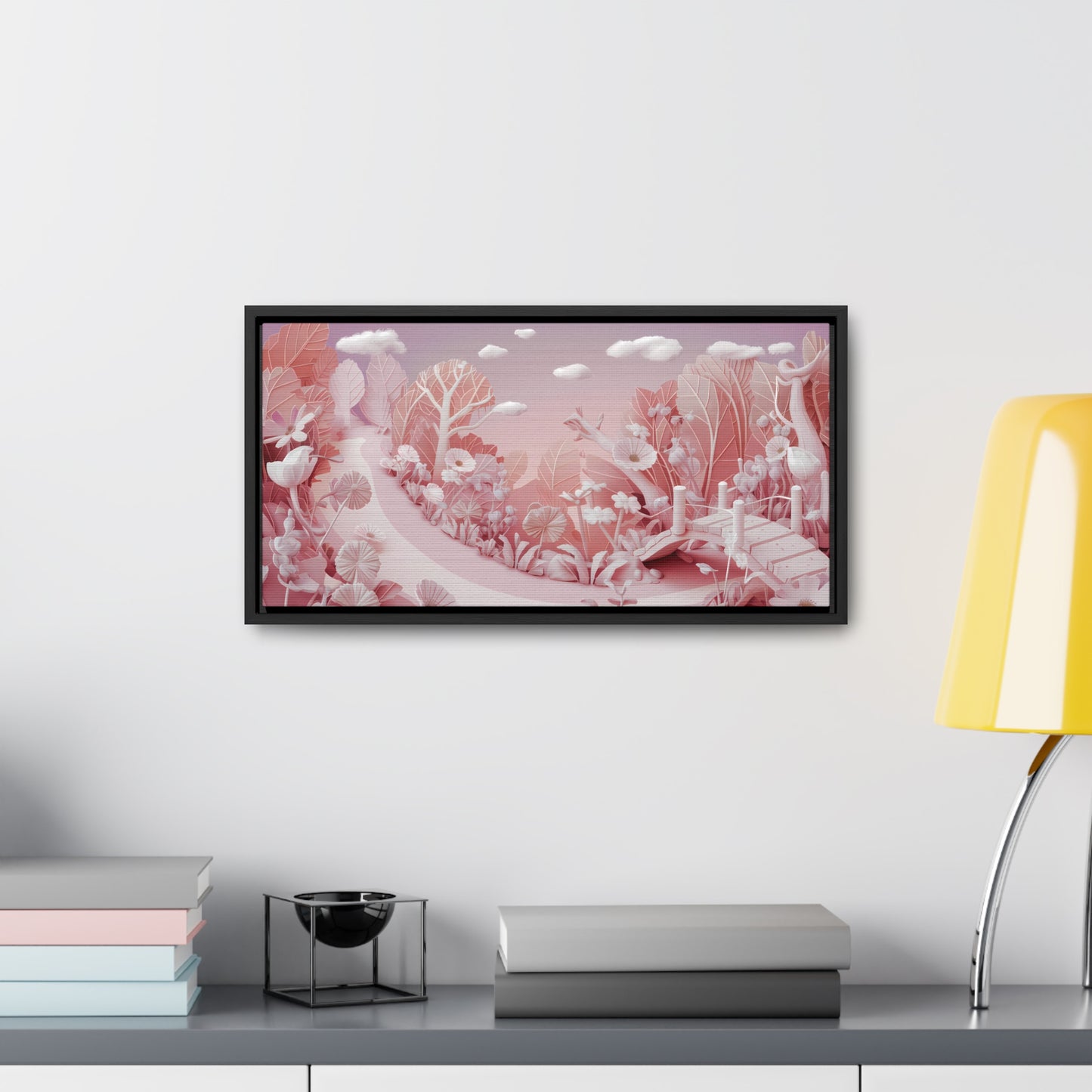 Whimsical Dawn Garden - Gallery Canvas Wraps, Horizontal Frame