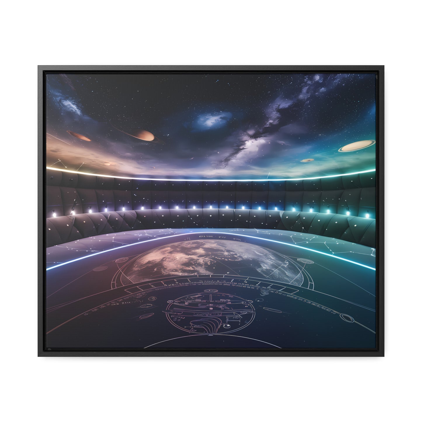 Stellar Observatory Nexus - Gallery Canvas Wraps, Horizontal Frame