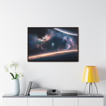 Ascension Beyond the Horizon - Gallery Canvas Wraps, Horizontal Frame