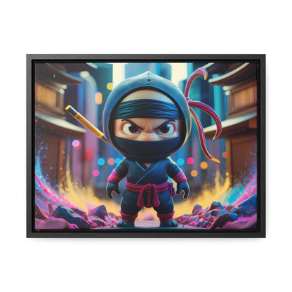 Tiny Ninja, Big Attitude - Gallery Canvas Wraps, Horizontal Frame