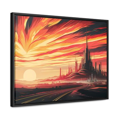 Twilight of the Metropolis - Gallery Canvas Wraps, Horizontal Frame