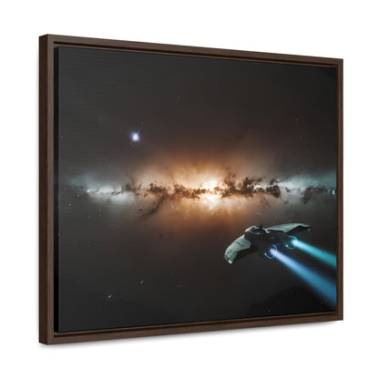 Voyage Through the Cosmic Abyss - Gallery Canvas Wraps, Horizontal Frame