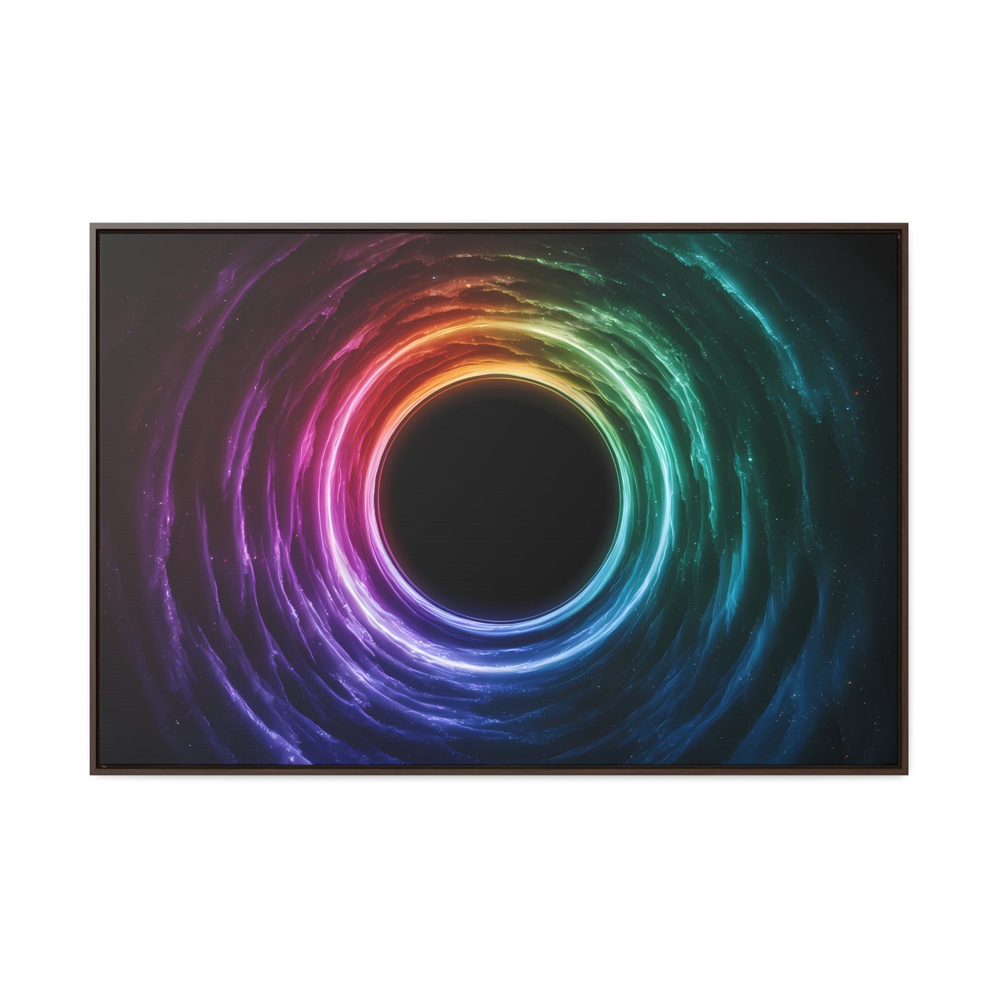 Cosmic Vortex of Light - Gallery Canvas Wraps, Horizontal Frame