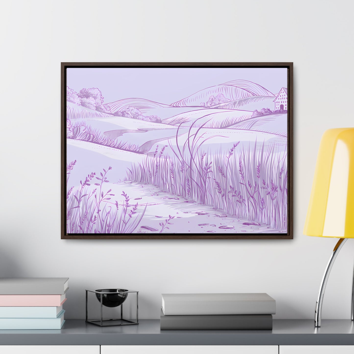 Whispers of the Lavender Hills - Gallery Canvas Wraps, Horizontal Frame