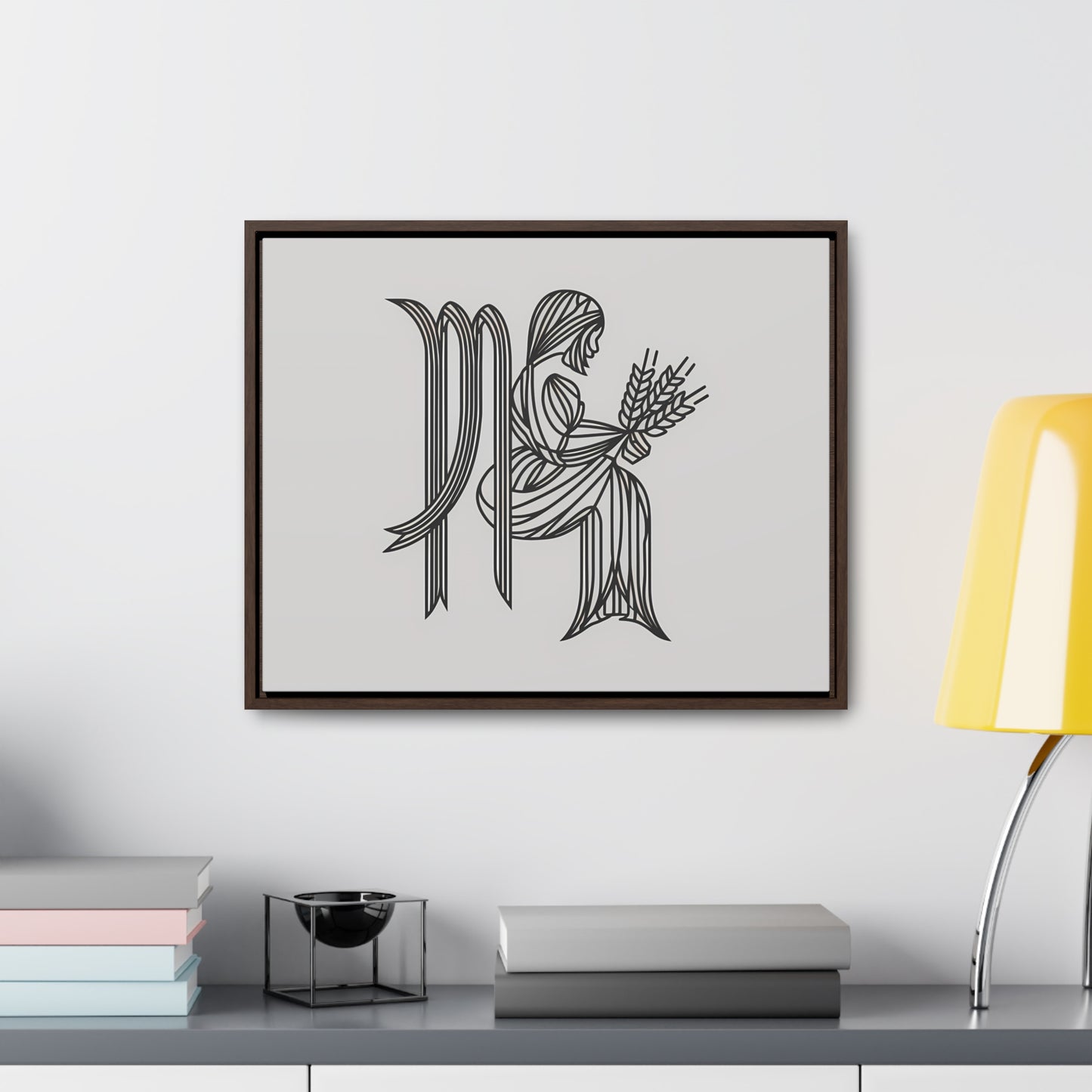 Virgo Lines - Gallery Canvas Wraps, Horizontal Frame