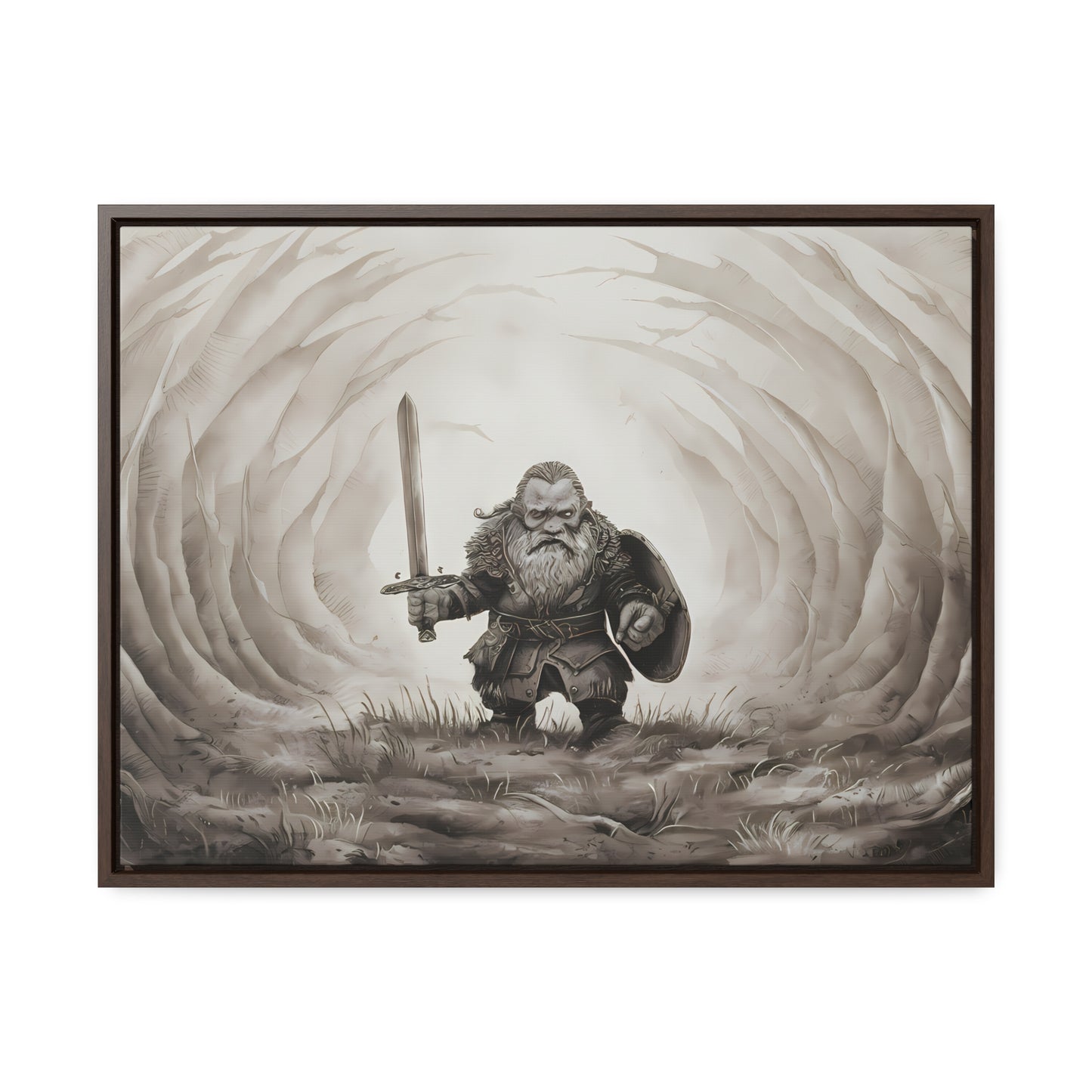 Defender of the Hollowed Path - Gallery Canvas Wraps, Horizontal Frame