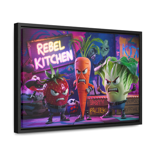 Rebel Veggie Squad - Gallery Canvas Wraps, Horizontal Frame