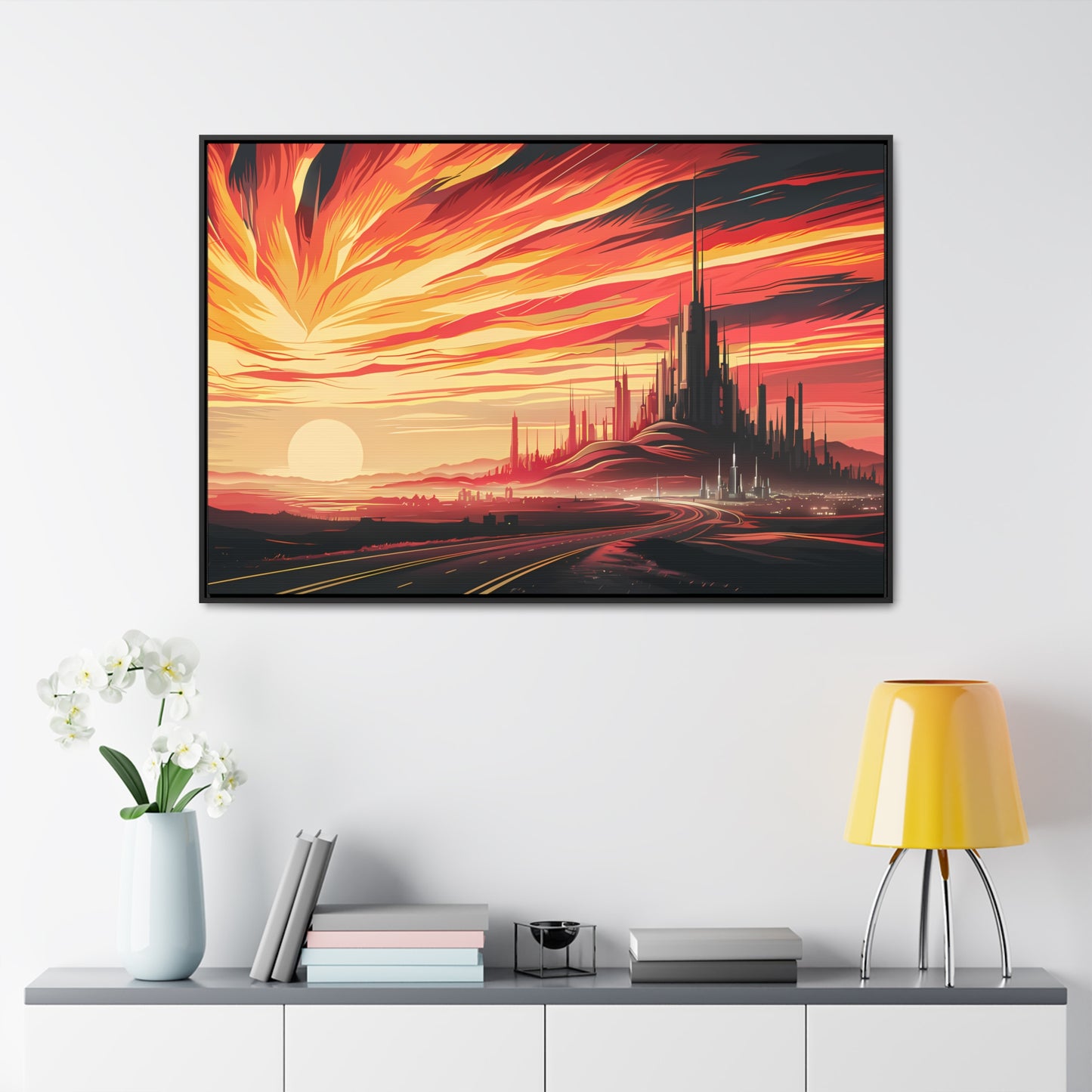 Twilight of the Metropolis - Gallery Canvas Wraps, Horizontal Frame