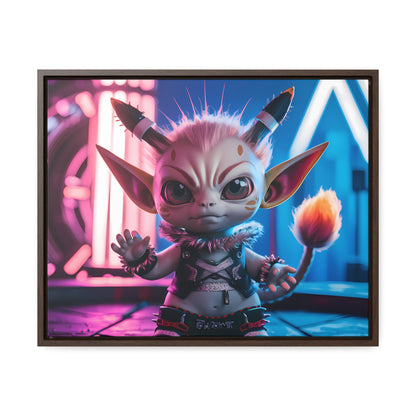 Neon Punk Guardian - Gallery Canvas Wraps, Horizontal Frame