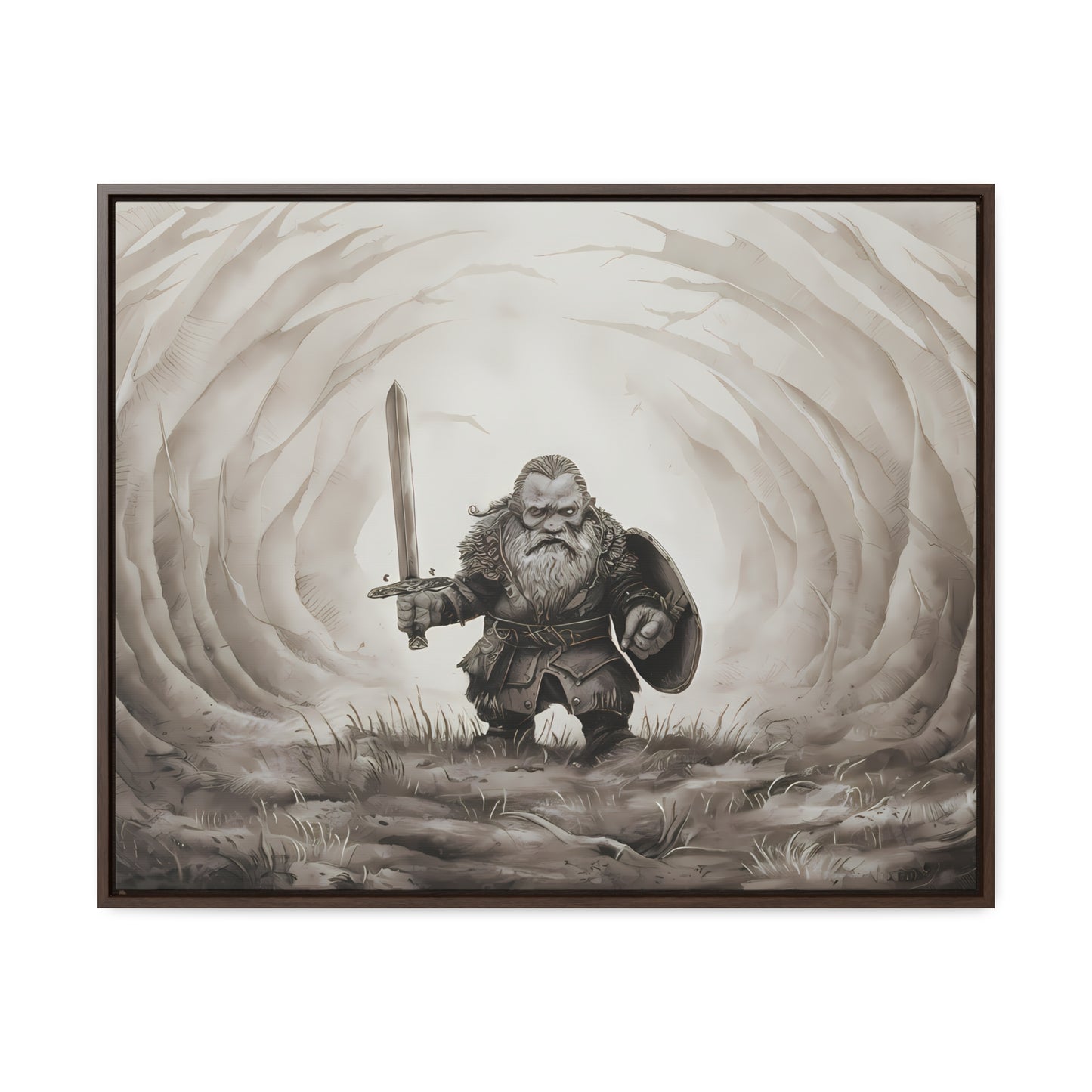 Defender of the Hollowed Path - Gallery Canvas Wraps, Horizontal Frame