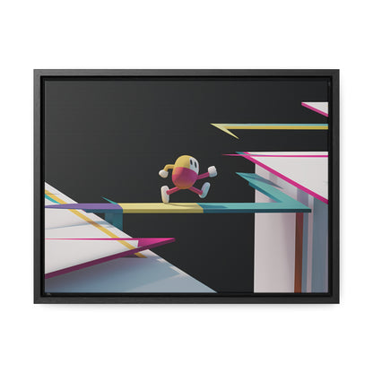 "Leaping Through Dimensions" - Gallery Canvas Wraps, Horizontal Frame