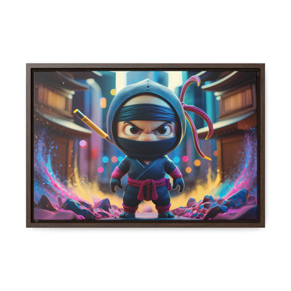 Tiny Ninja, Big Attitude - Gallery Canvas Wraps, Horizontal Frame