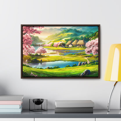 Serenity in Spring Meadows - Gallery Canvas Wraps, Horizontal Frame