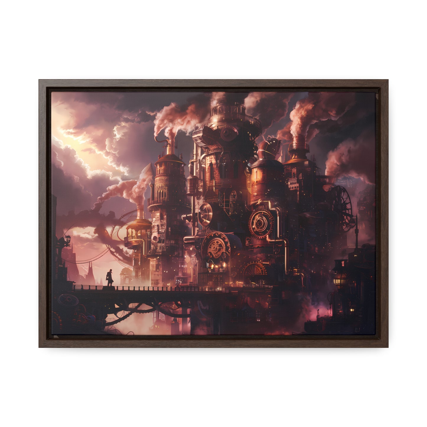 Industrial Twilight - Gallery Canvas Wraps, Horizontal Frame