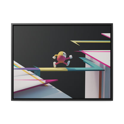 "Leaping Through Dimensions" - Gallery Canvas Wraps, Horizontal Frame