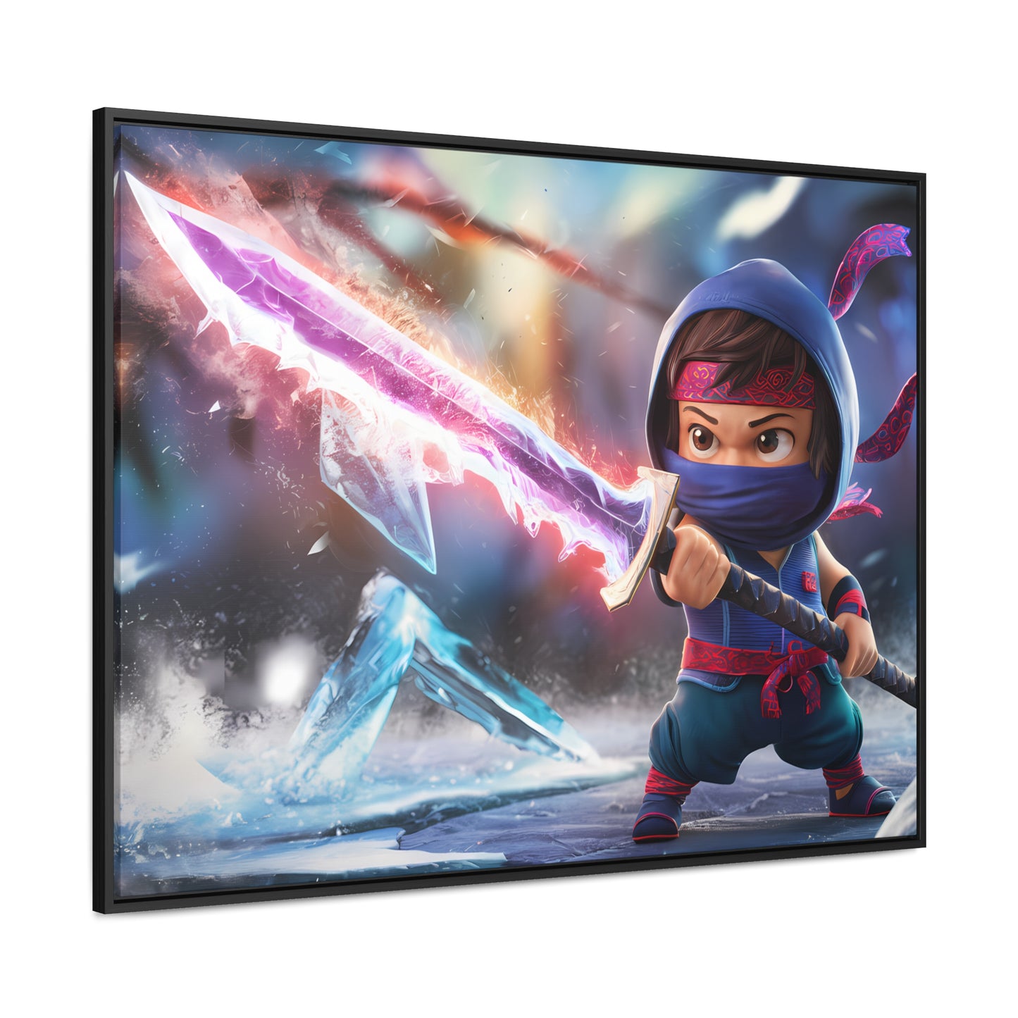 Blade of the Frozen Shadow - Gallery Canvas Wraps, Horizontal Frame