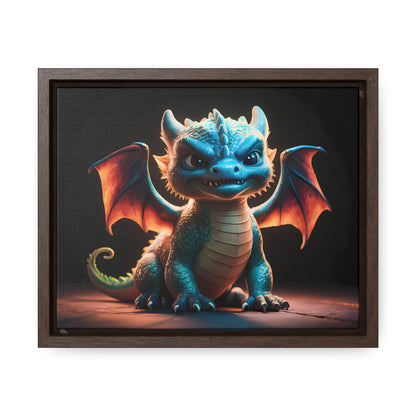 Fierce Baby Dragon Guardian - Gallery Canvas Wraps, Horizontal Frame