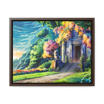 Sanctuary of the Forgotten Dawn - Gallery Canvas Wraps, Horizontal Frame