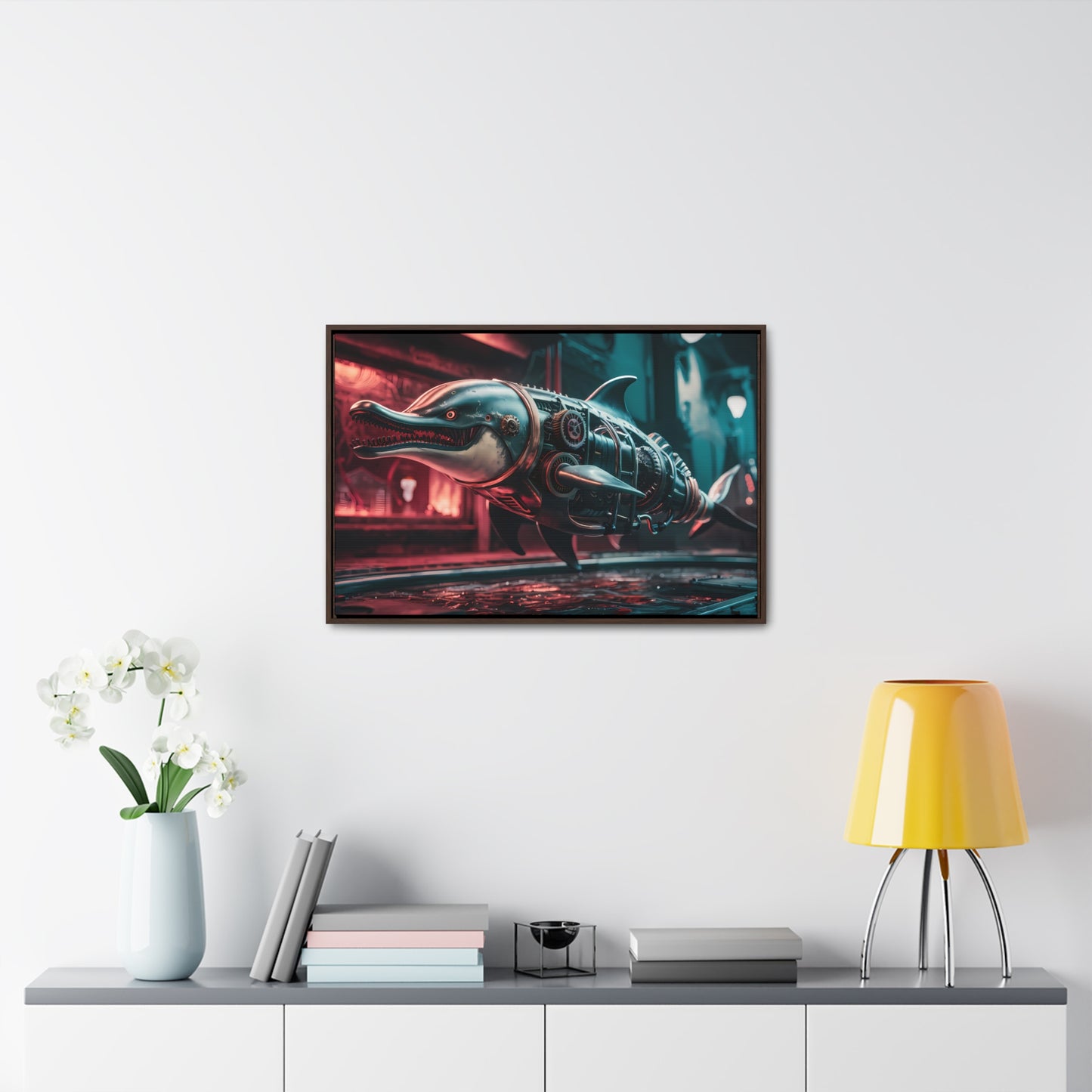 Mechanical Apex Predator - Gallery Canvas Wraps, Horizontal Frame