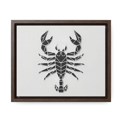 Geometric Scorpion Icon - Gallery Canvas Wraps, Horizontal Frame