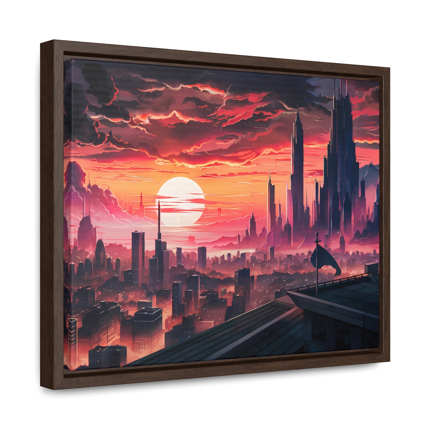 City of the Last Dawn - Gallery Canvas Wraps, Horizontal Frame