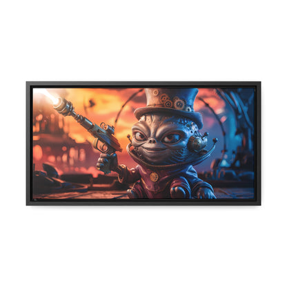 "Clockwork Gunslinger at Dusk" - Gallery Canvas Wraps, Horizontal Frame