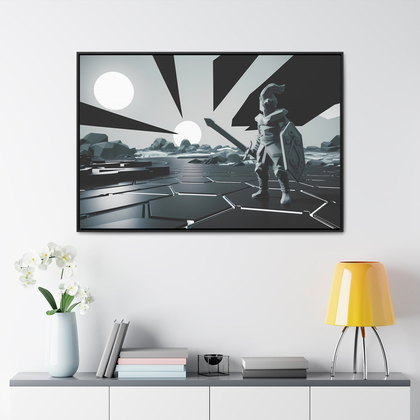 Guardian of the Twin Suns - Gallery Canvas Wraps, Horizontal Frame