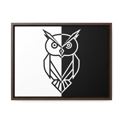 Duality of the Owl - Gallery Canvas Wraps, Horizontal Frame