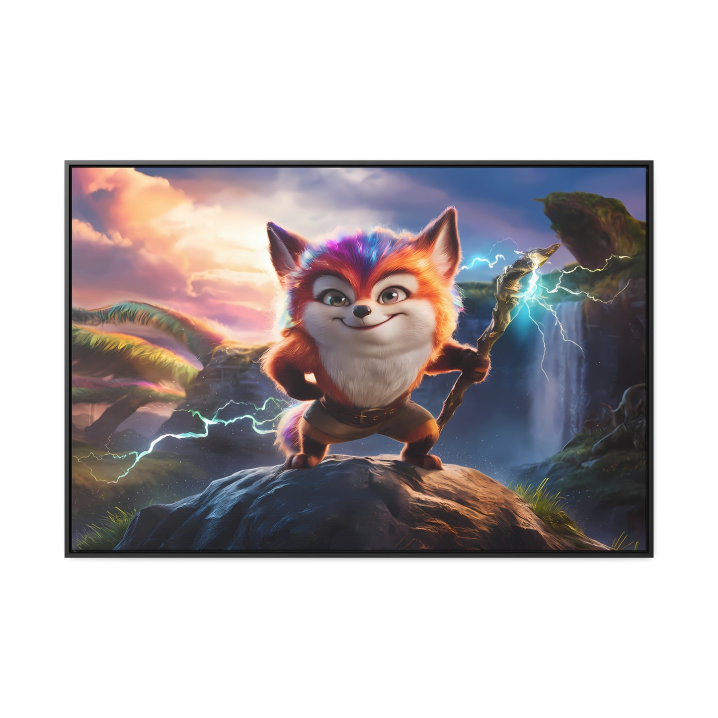 Guardian of the Mystic Grove - Gallery Canvas Wraps, Horizontal Frame