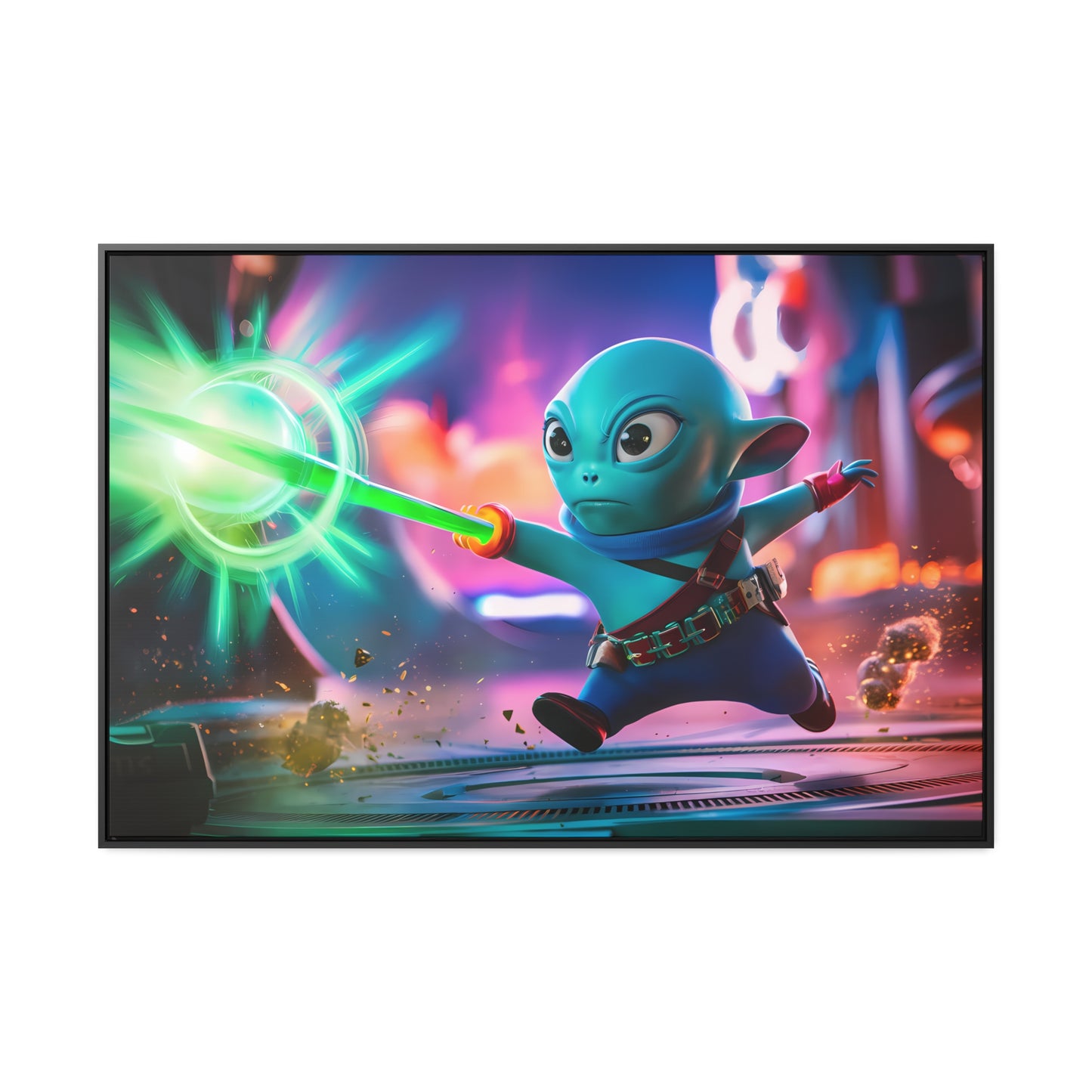 Galactic Defender - Gallery Canvas Wraps, Horizontal Frame