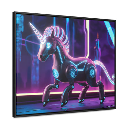 Cybernetic Unicorn - Gallery Canvas Wraps, Horizontal Frame