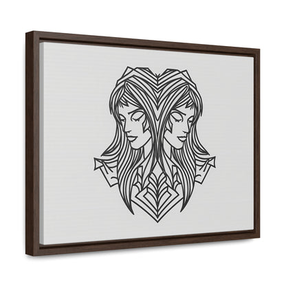 Dual Reflections - Gallery Canvas Wraps, Horizontal Frame